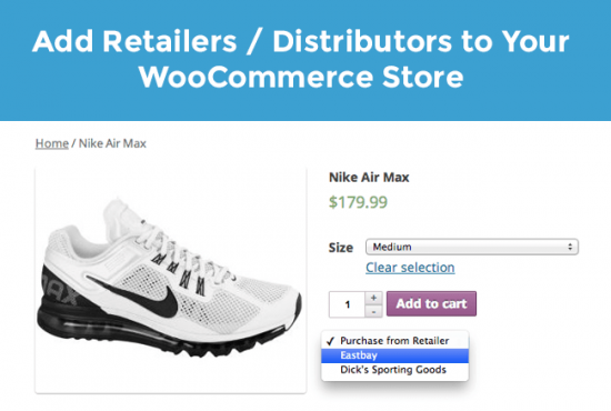 Screenshot of Product Retailer plugin for WooCommerce products article