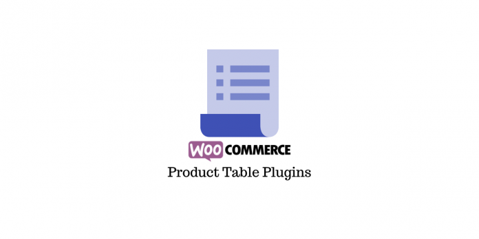 WooCommerce Product Tables Plugins