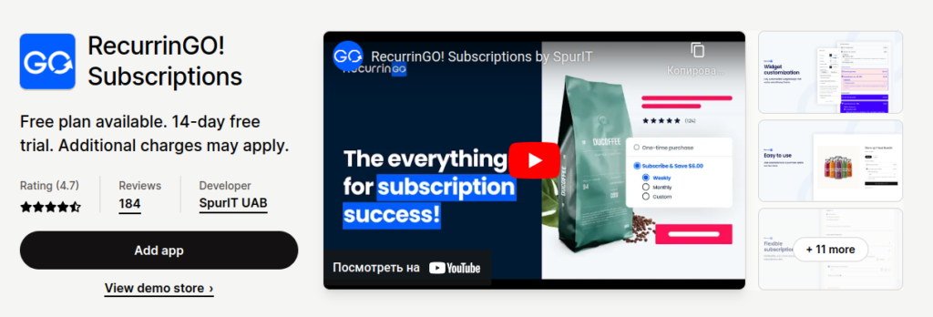 RecurringGo Subscriptions